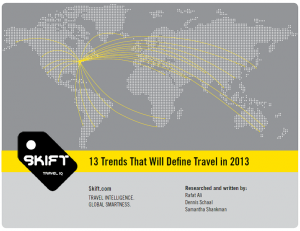 13 trends that will define travel in 2013